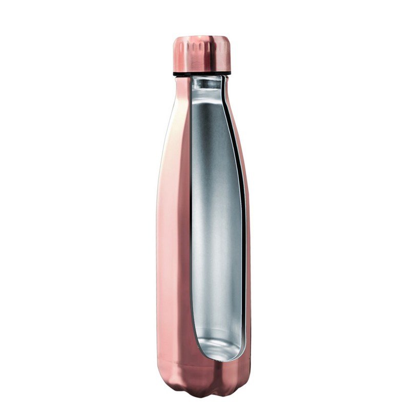 nerthus kitchenware Botellas de Doble Pared de Acero inoxidable - 500 ml Oro Rosa Tienda