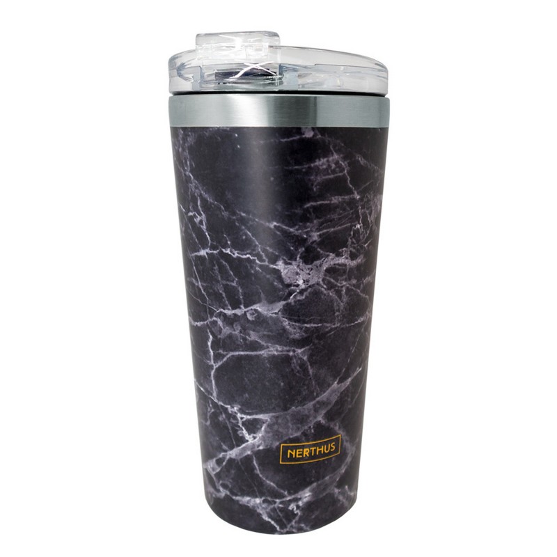 nerthus kitchenware Termo Café Doble Pared - Marmol Negro