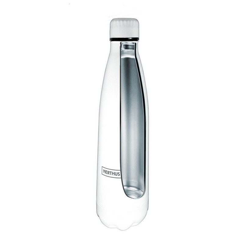 nerthus kitchenware Botellas de Doble Pared de Acero inoxidable - 750 ml Blanco Limitado a 3 días