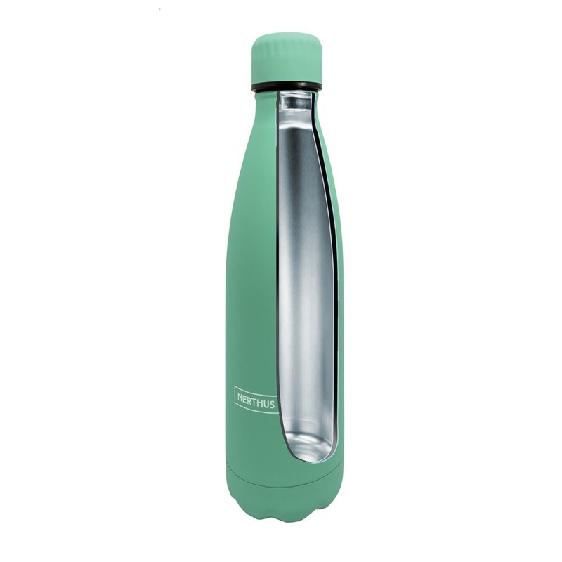 nerthus kitchenware Botellas de Doble Pared de Acero inoxidable - 750 ml Turquesa Ahorra y exporta