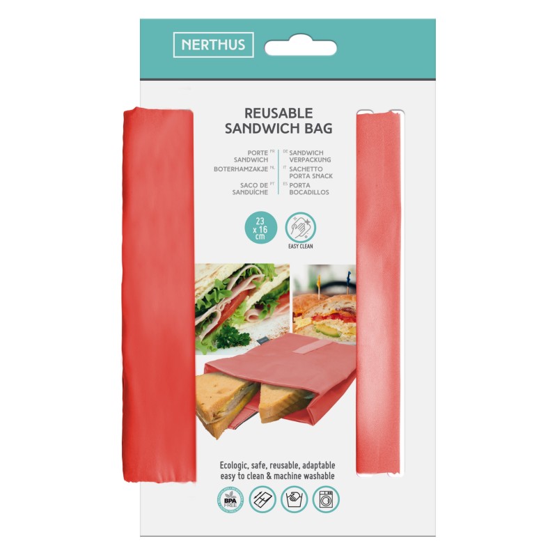 nerthus kitchenware Porta sandwich xl coral Precio ultrabajo