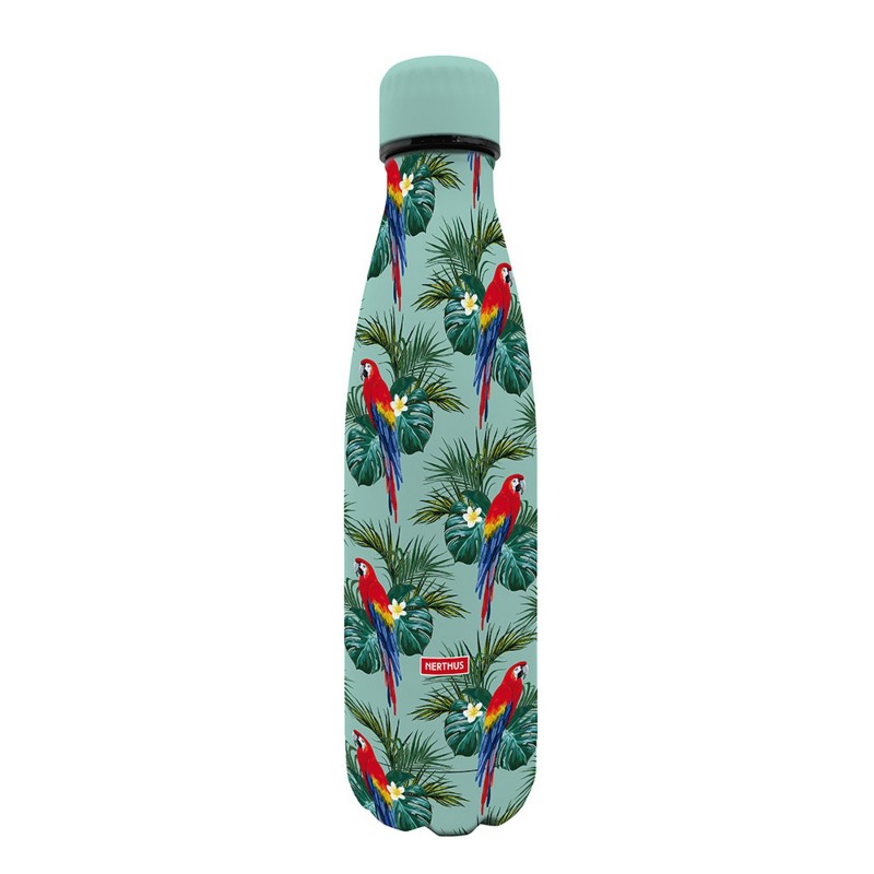 nerthus kitchenware Botellas Doble Pared Acero Inoxidable Loros 500 ml