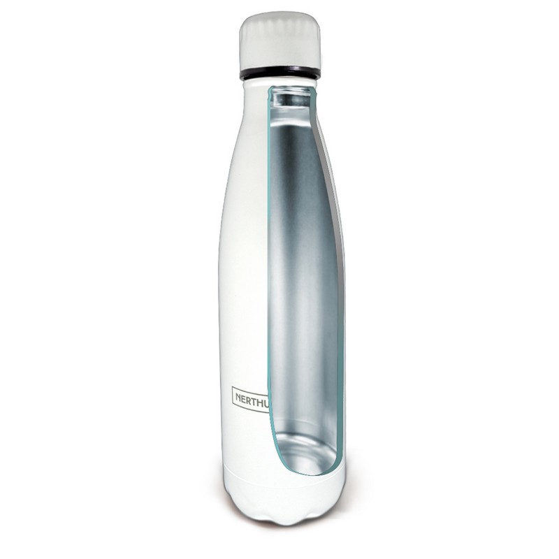 nerthus kitchenware Termo Doble Pared Vintage de Acero Inoxidable Color Blanco 500 ml Ofertas