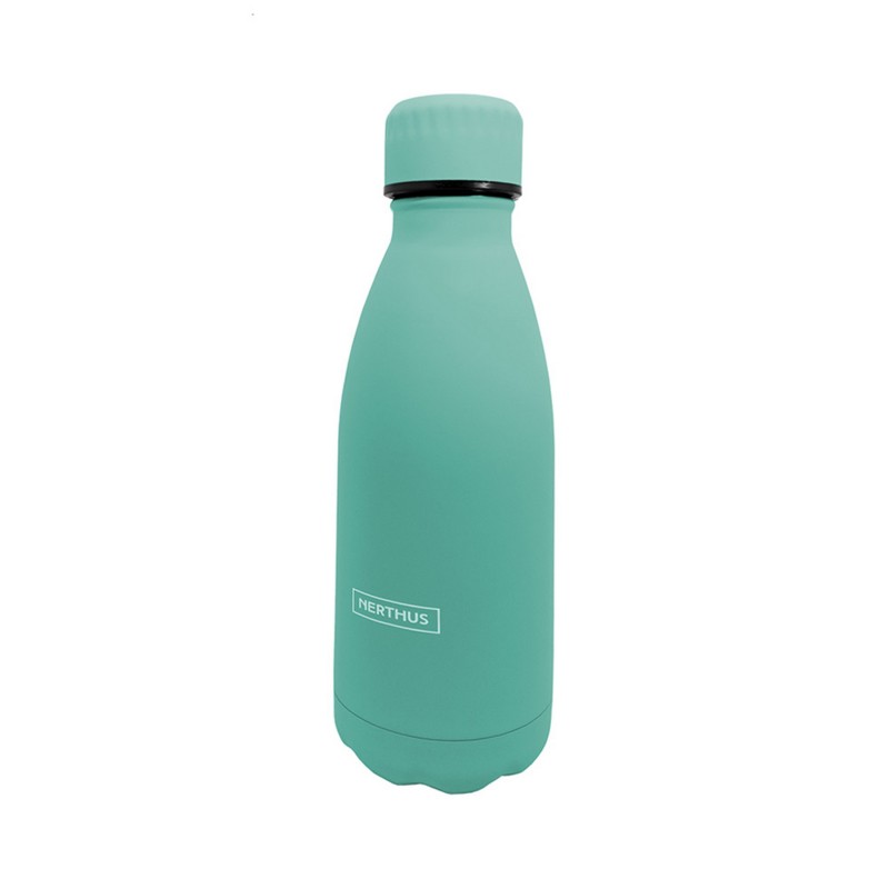 nerthus kitchenware Botellas de Doble Pared de Acero inoxidable - 350 ml Turquesa