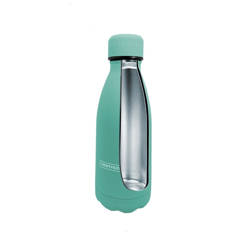 nerthus kitchenware Botellas de Doble Pared de Acero inoxidable - 350 ml Turquesa Ventas relámpago