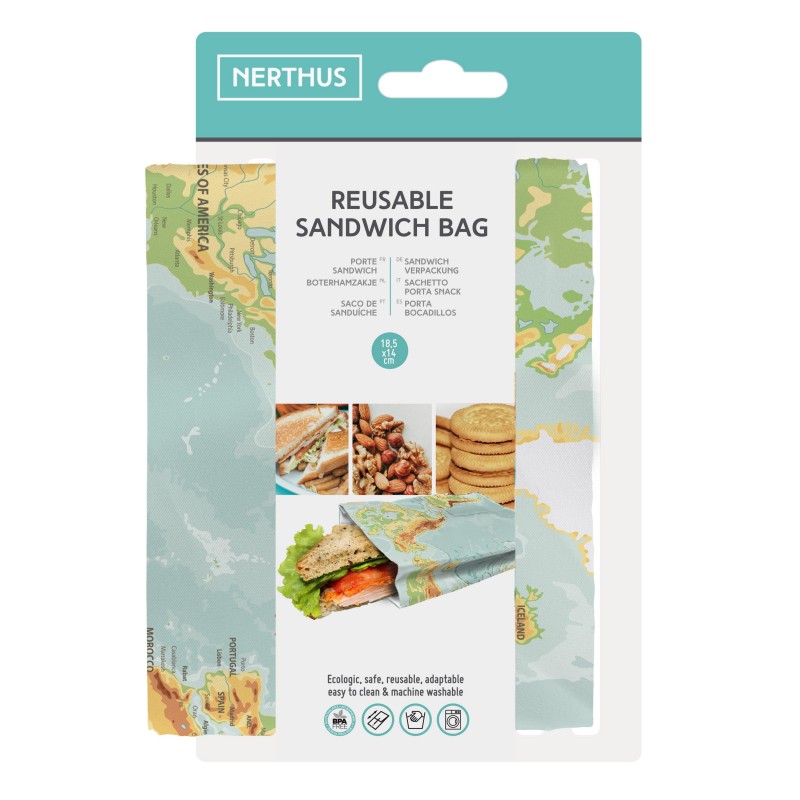 nerthus kitchenware Bolsa sandwich mapa Tienda