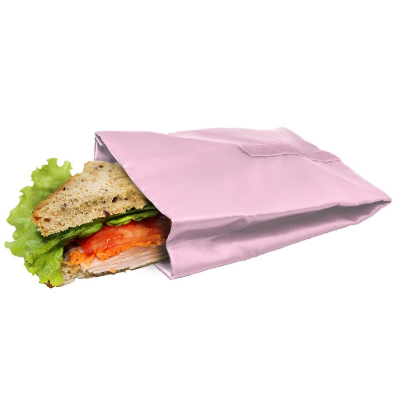 nerthus kitchenware Bolsa Reutilizable para Sandwich Rosa Pastel Liquidación