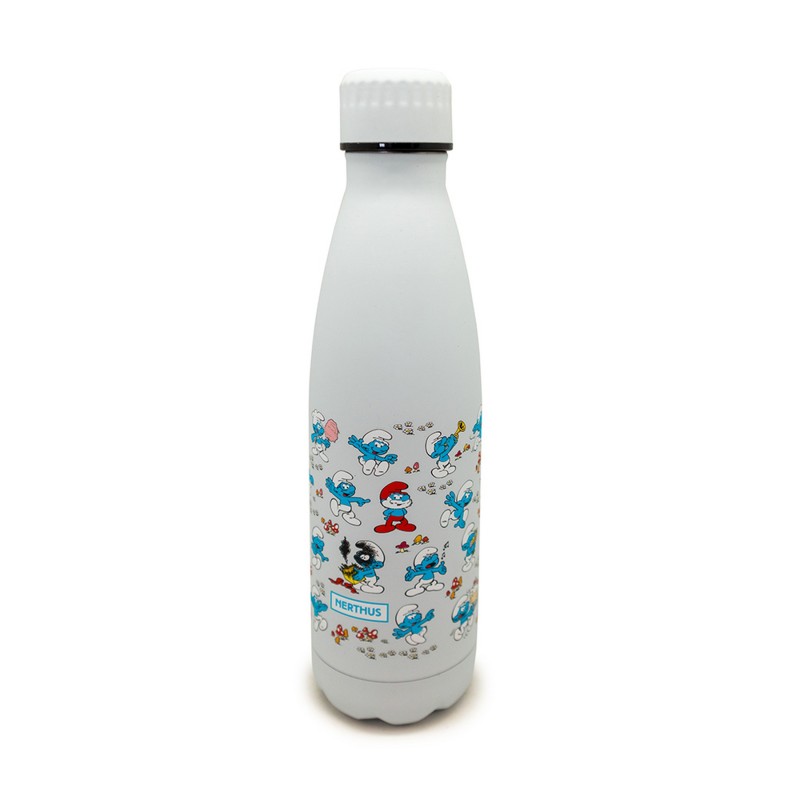 nerthus kitchenware Botella Pitufos BLANCA 500ml doble pared Últimos 3 días