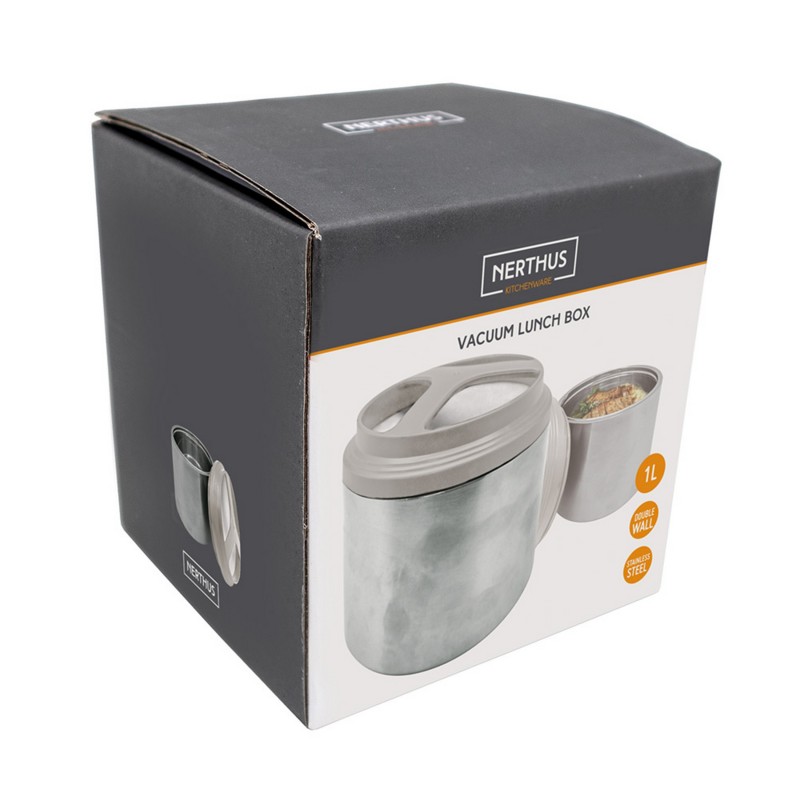 nerthus kitchenware Termo de Sólidos de Doble Pared de Acero Inoxidable 1 Litro Solo hoy
