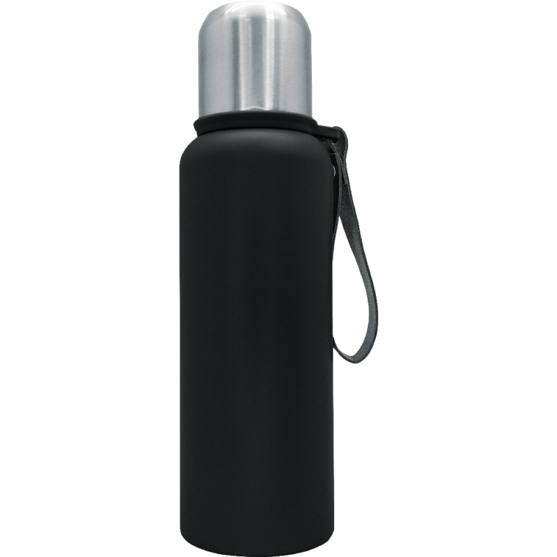 nerthus kitchenware Termo Doble Pared Acero Inoxidable 750ml Color Negro