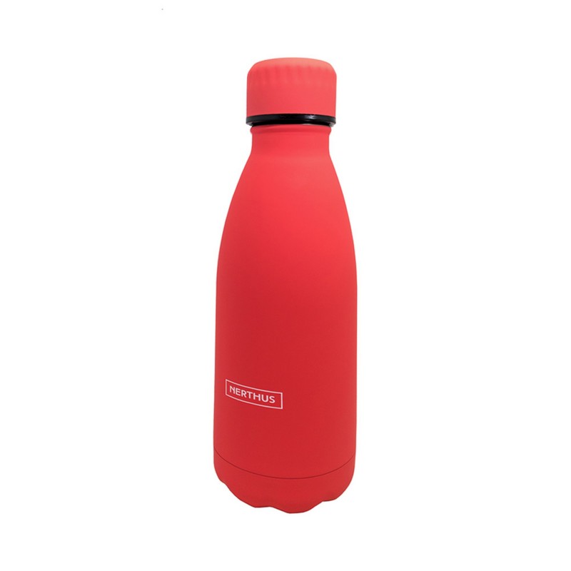 nerthus kitchenware Botellas de Doble Pared de Acero inoxidable - 350 ml Coral