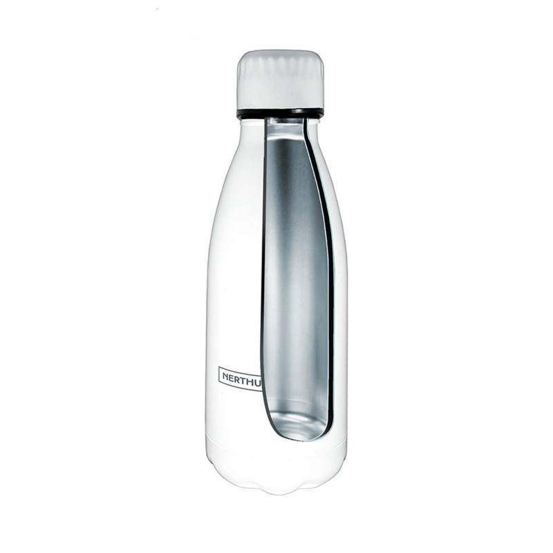 nerthus kitchenware Botellas de Doble Pared de Acero inoxidable - 350 ml Blanco Gran oferta