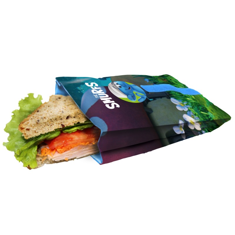 nerthus kitchenware Bolsa para Sandwich Reutilizable Pitufos 3D Tienda