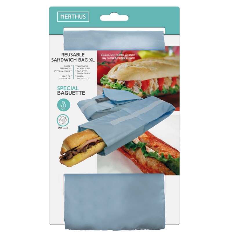 nerthus kitchenware Porta bocadillo baguette azul COMPRAR AHORA
