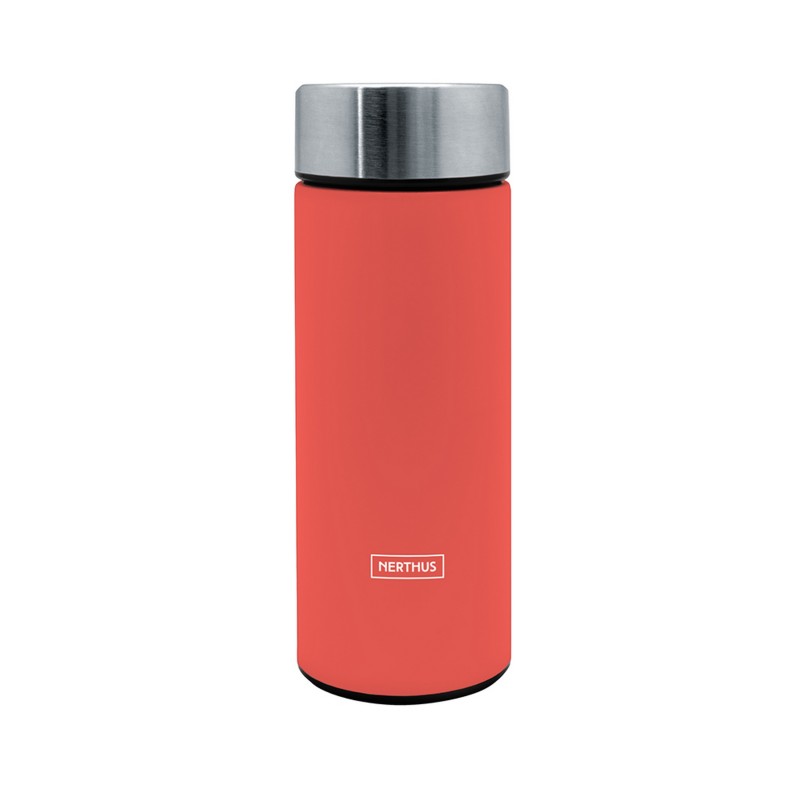 nerthus kitchenware Termo té DOBLE PARED acero 300 ml CORAL