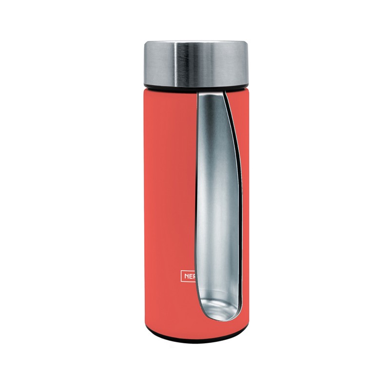 nerthus kitchenware Termo té DOBLE PARED acero 300 ml CORAL En oferta