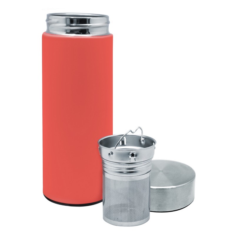 nerthus kitchenware Termo té DOBLE PARED acero 300 ml CORAL En oferta