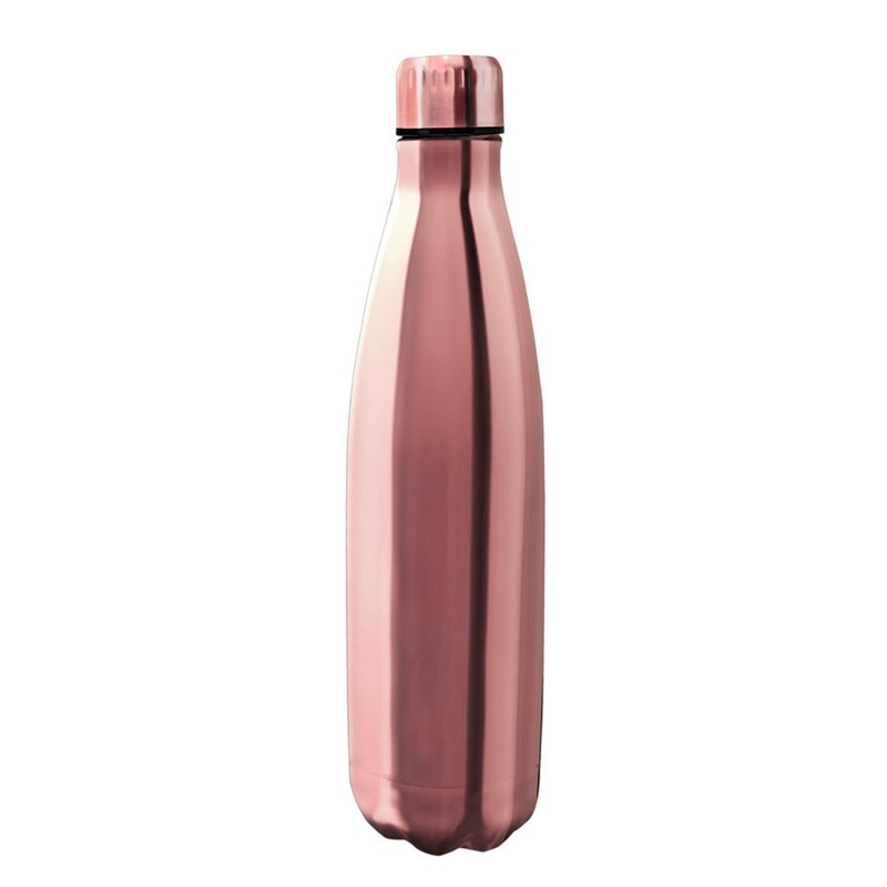nerthus kitchenware Botellas de Doble Pared de Acero inoxidable - 750 ml Oro Rosa
