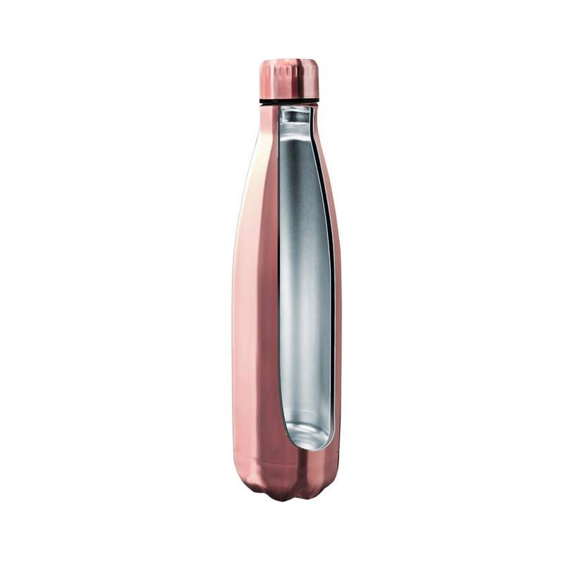 nerthus kitchenware Botellas de Doble Pared de Acero inoxidable - 750 ml Oro Rosa Libre de impuestos