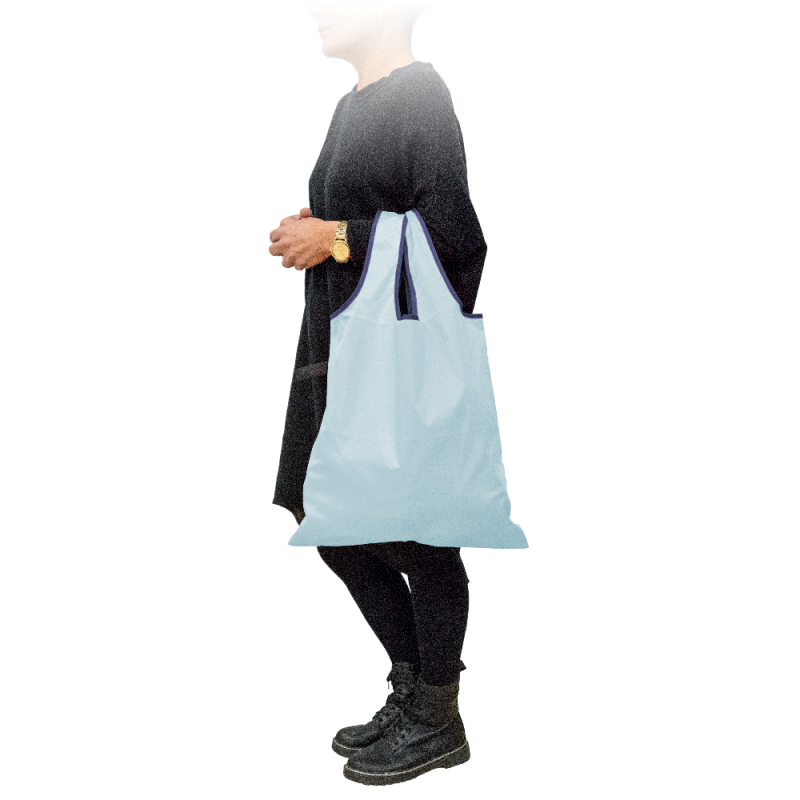 nerthus kitchenware Bolsa de Compra Plegable con cierre elástico Azul Última moda