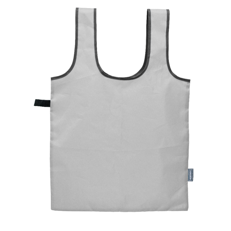 nerthus kitchenware Bolsa de Compra Plegable con cierre elástico Gris