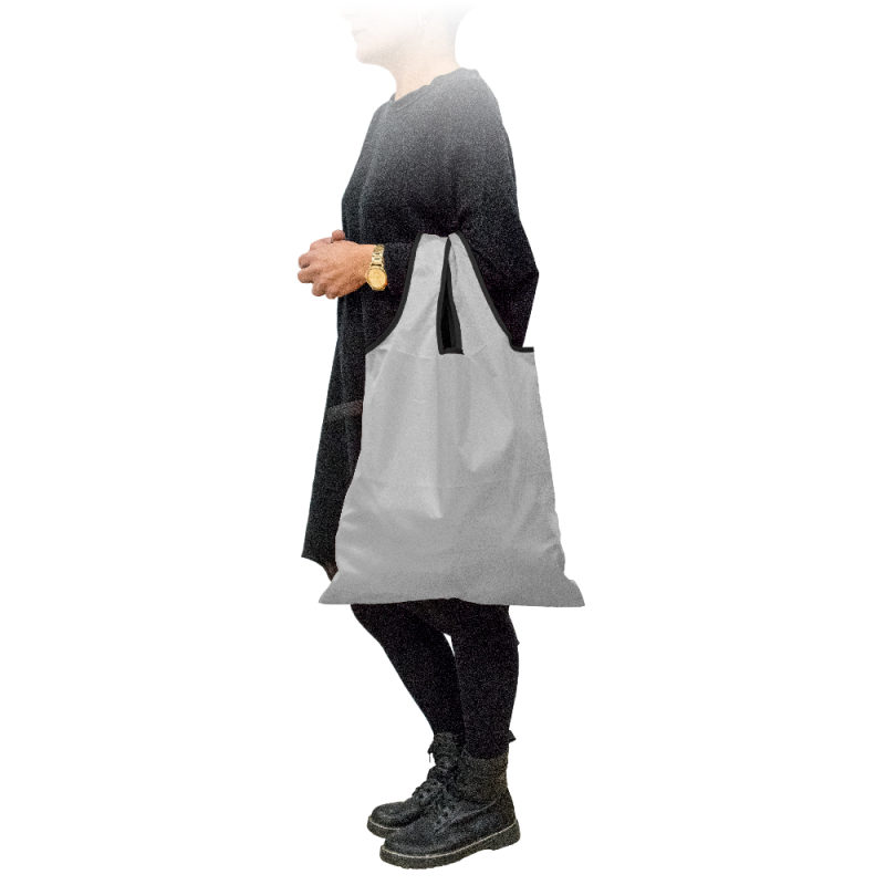 nerthus kitchenware Bolsa de Compra Plegable con cierre elástico Gris Ofertas