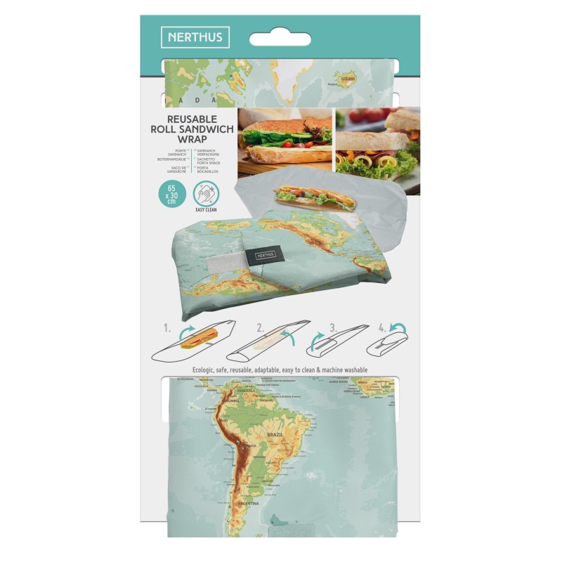 nerthus kitchenware Porta bocadillo xl – mapa Mejor oferta