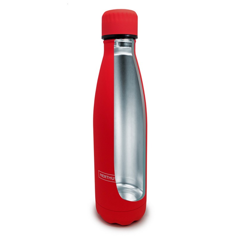 nerthus kitchenware Botellas de Doble Pared de Acero inoxidable - 500 ml Rojo COMPRAR AHORA