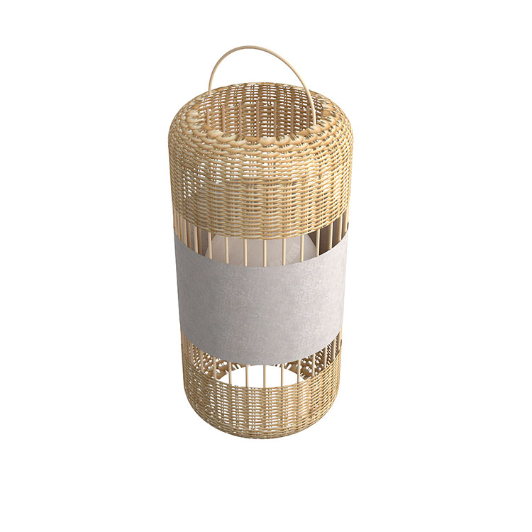 pujol iluminación MIS-02-50Pie fibras naturales Ø500 Alto1000 LED E27 Rebajas