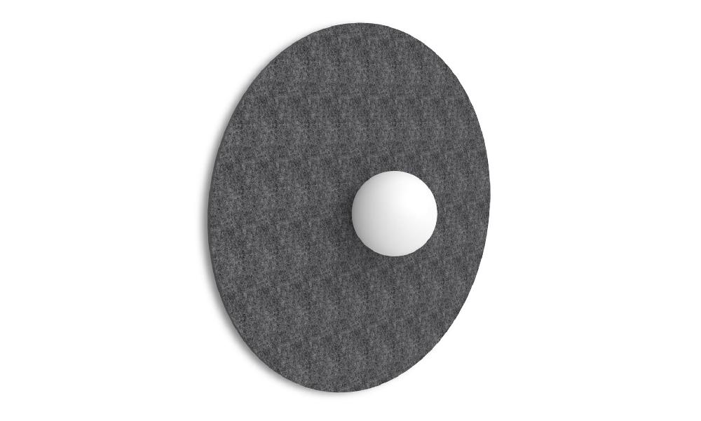 pujol iluminación PL-235/80Plafon acustic Ø800 y bola Ø150