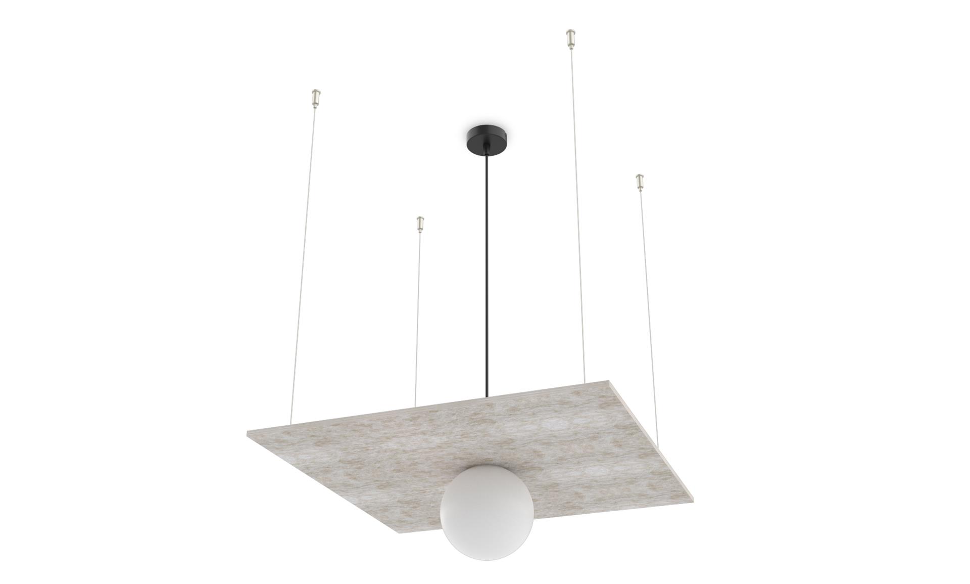 pujol iluminación C-234/60Colgante acustic 600X600 y bola Ø150 Gran oferta