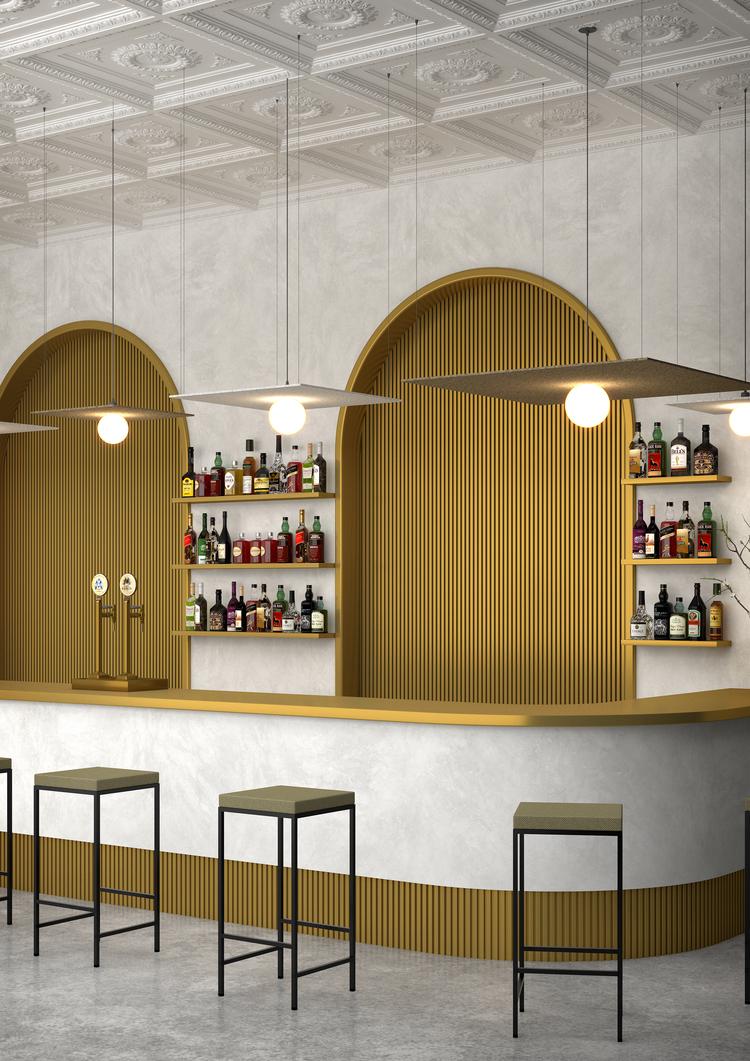 pujol iluminación C-234/120Colgante acustic 1200X1200 y bola Ø150 Rebajas de fábrica
