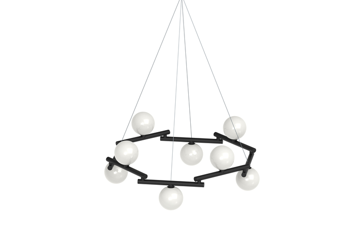 pujol iluminación C-240/8Colgante 8 spheres Ø150 LED E27