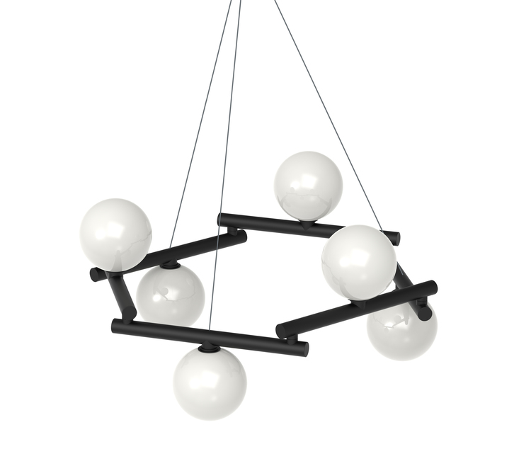 pujol iluminación C-240/6Colgante 6 spheres Ø150 LED E27