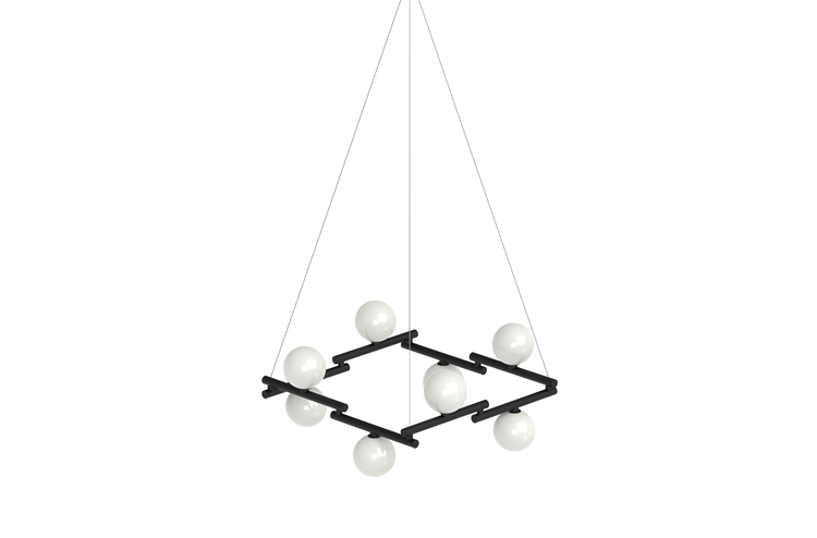 pujol iluminación C-238/8Colgante 8 spheres Ø150 LED E27 Oferta exclusiva
