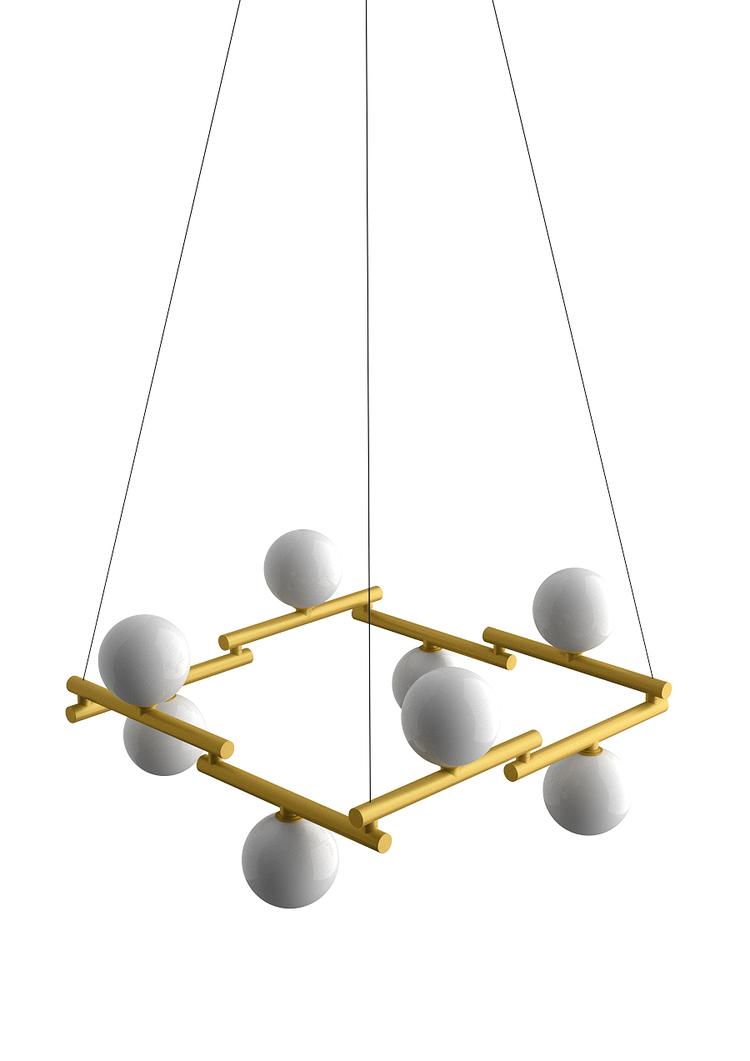 pujol iluminación C-238/8Colgante 8 spheres Ø150 LED E27 Oferta exclusiva