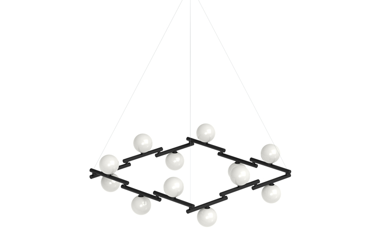 pujol iluminación C-238/12Colgante 12 spheres Ø150 LED E27