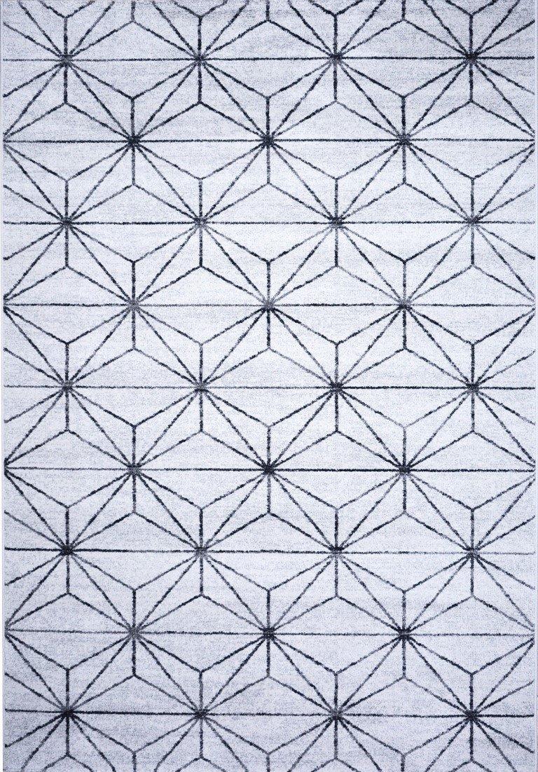 sualsa Alfombra moderna con textura suave y compacta motivos geométricos. 024 Liquidación
