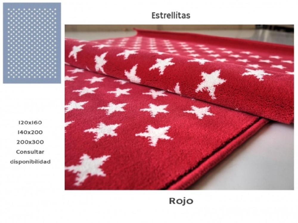 sualsa Alfombra acrílica diseño infantil colorido atractivo. ESTRELLAS Última moda
