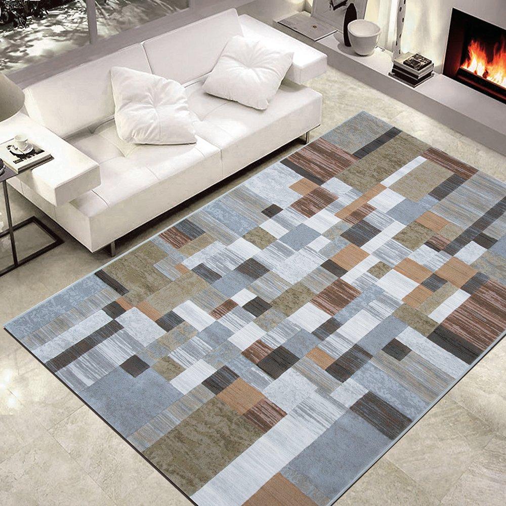 sualsa Alfombra actual estilo moderno con efecto relieve creando ambientes únicos. 817