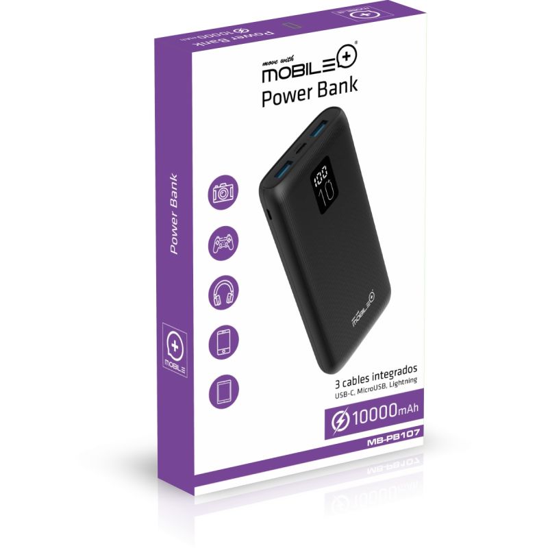 ﻿thulos Power Bank 10000 mAh PD20W+22 5W. MOBILE+ MB-PB107 ÚLTIMAS EDICIONES