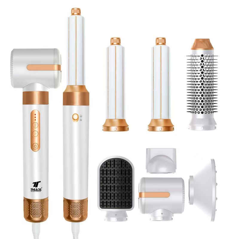 thulos Secador de pelo 7 en 1. Potente motor de 110.000 RPM 1400W. THULOS TH-BY25
