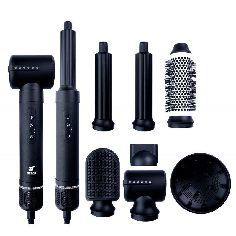 thulos Secador de pelo 7 en 1. Potente motor de 110.000 RPM 1400W. THULOS TH-BY25 Tienda de fábrica