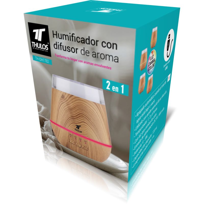 thulos Humidificador con difusor de aroma. THULOS TH-DH1782 Libre de impuestos