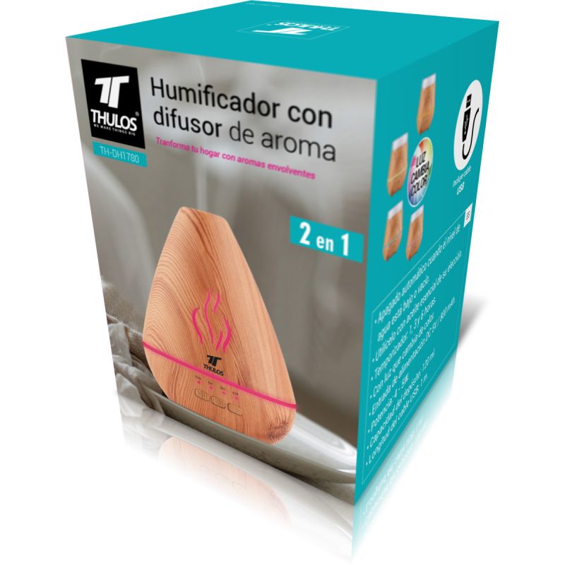 thulos Humidificador con difusor de aroma. THULOS TH-DH1780 Oferta exclusiva