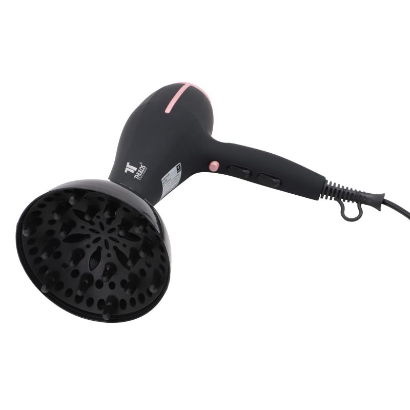 thulos Secador de pelo 2000W 2 velocidades y 3 ajustes de temperatura botón aire frío con difusor y concentrador. THULOS TH-HD2024 Descuento por venta flash