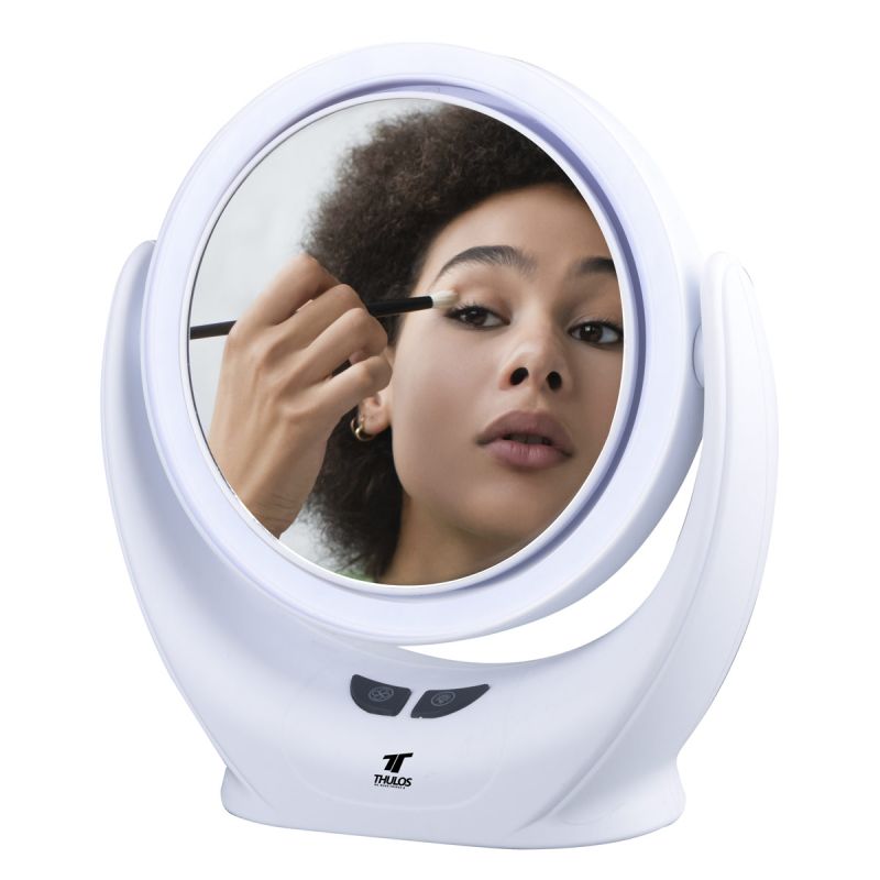 thulos Espejo maquillaje con luz led y ventilador. THULOS TH-BY19
