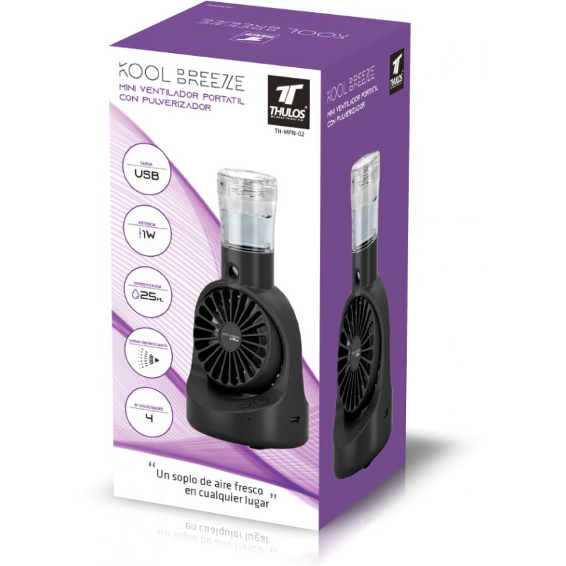 thulos Mini ventilador portátil con nebulizador. THULOS KOOL BREEZE TH-MFN-02 ÚLTIMAS EDICIONES