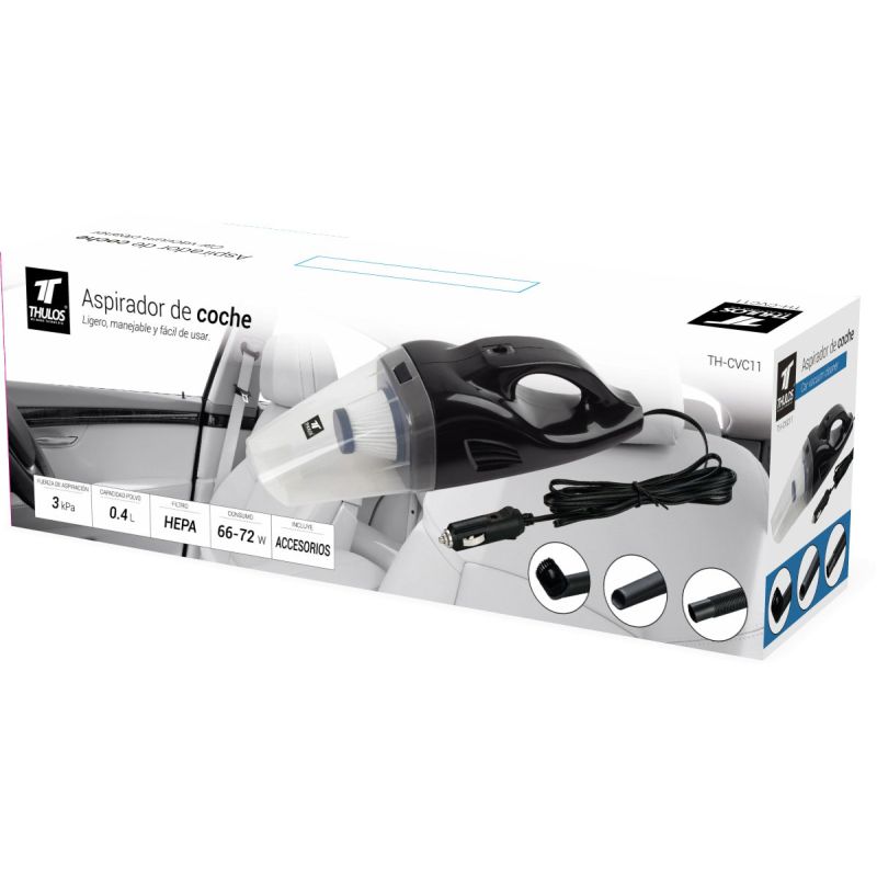thulos Aspirador para coche filtro HEPA 0.4 litros. THULOS TH-CVC11 Superdescuento