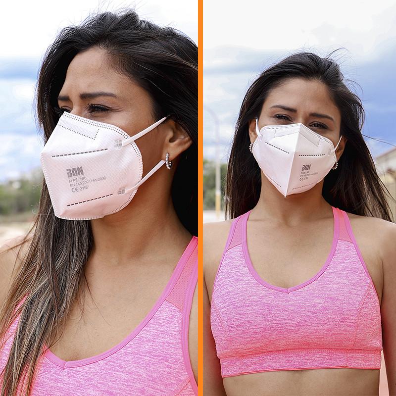 thulos Mascarilla Protectora Desechable FFP2 NR (20 unidades/caja). THULOS BQN-KZ-F001 Tienda de fábrica